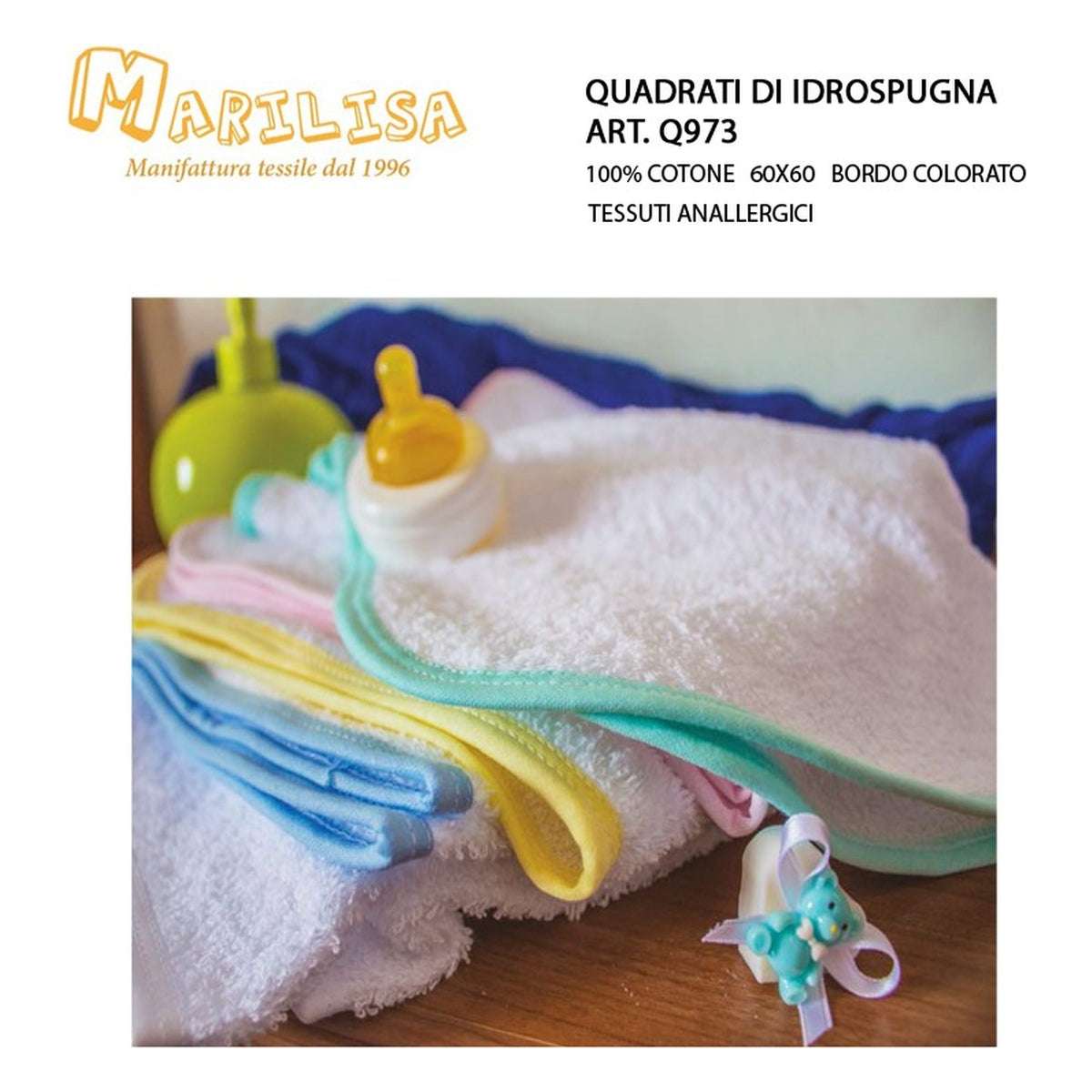 Quadrato Idrospuna Marilisa art.Q973 pz.6 all'Ingrosso