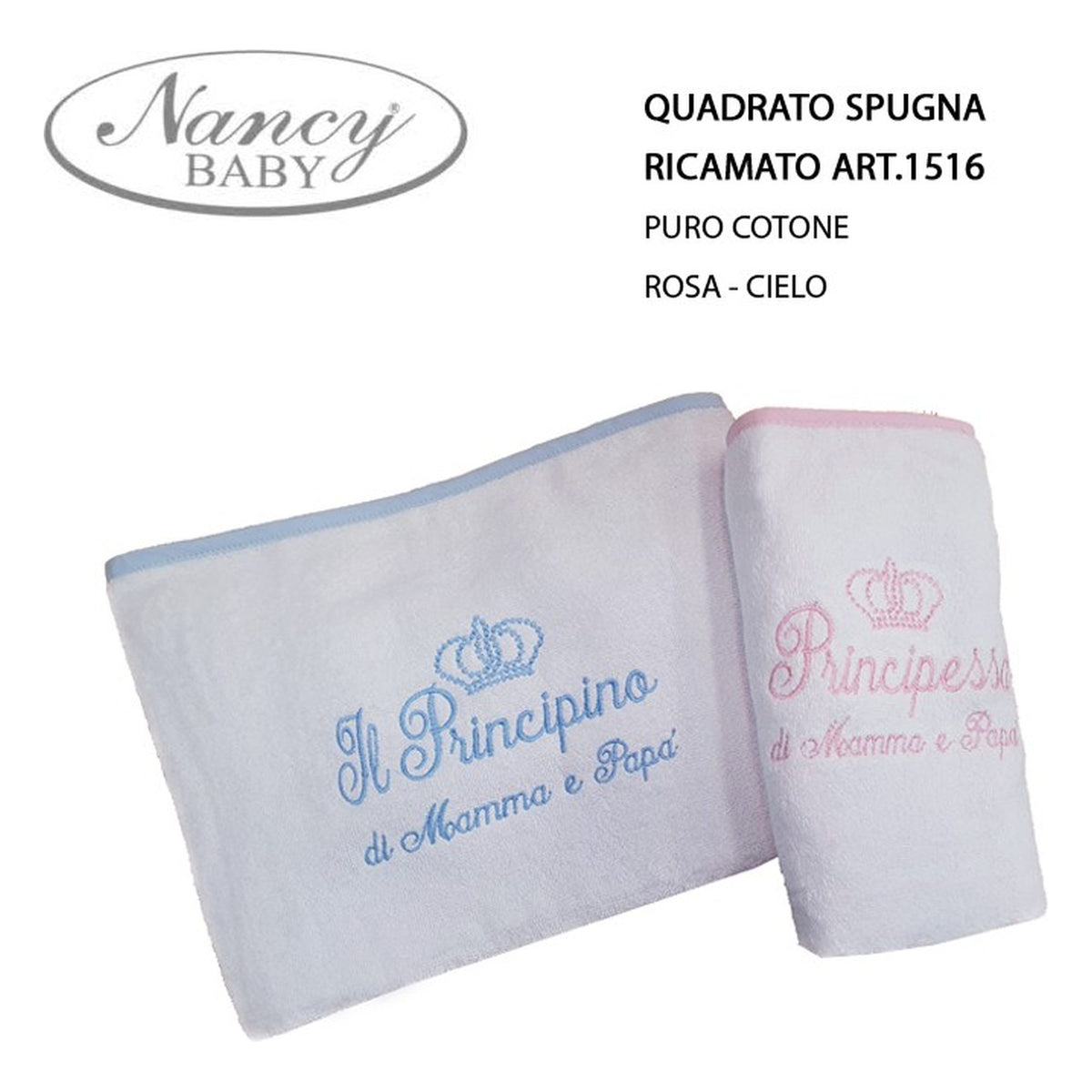 Quadrato Spugna Nancy Baby art.1516 pz.2 all'Ingrosso