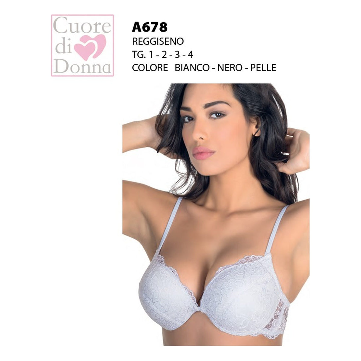 Reggiseno Aris Cuore di donna art.A678 all'Ingrosso