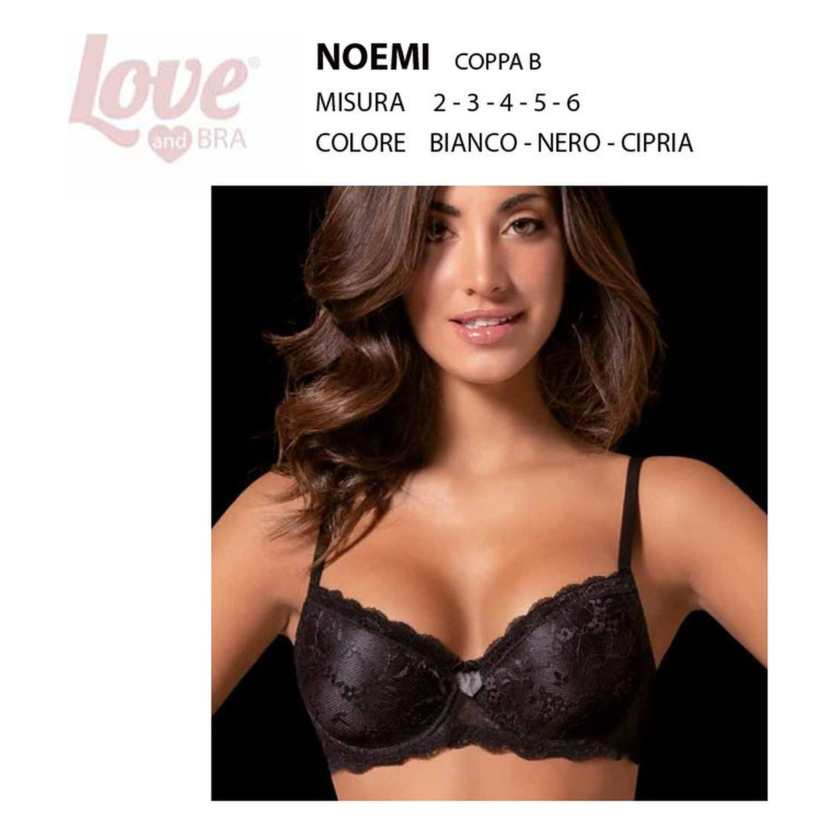 Reggiseno balconcino Noemi Love and Bra all'Ingrosso