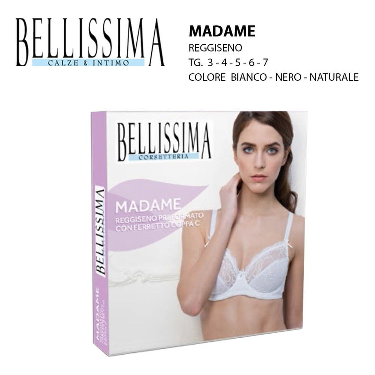 Reggiseno Bellissima art.Madame coppa C all'Ingrosso