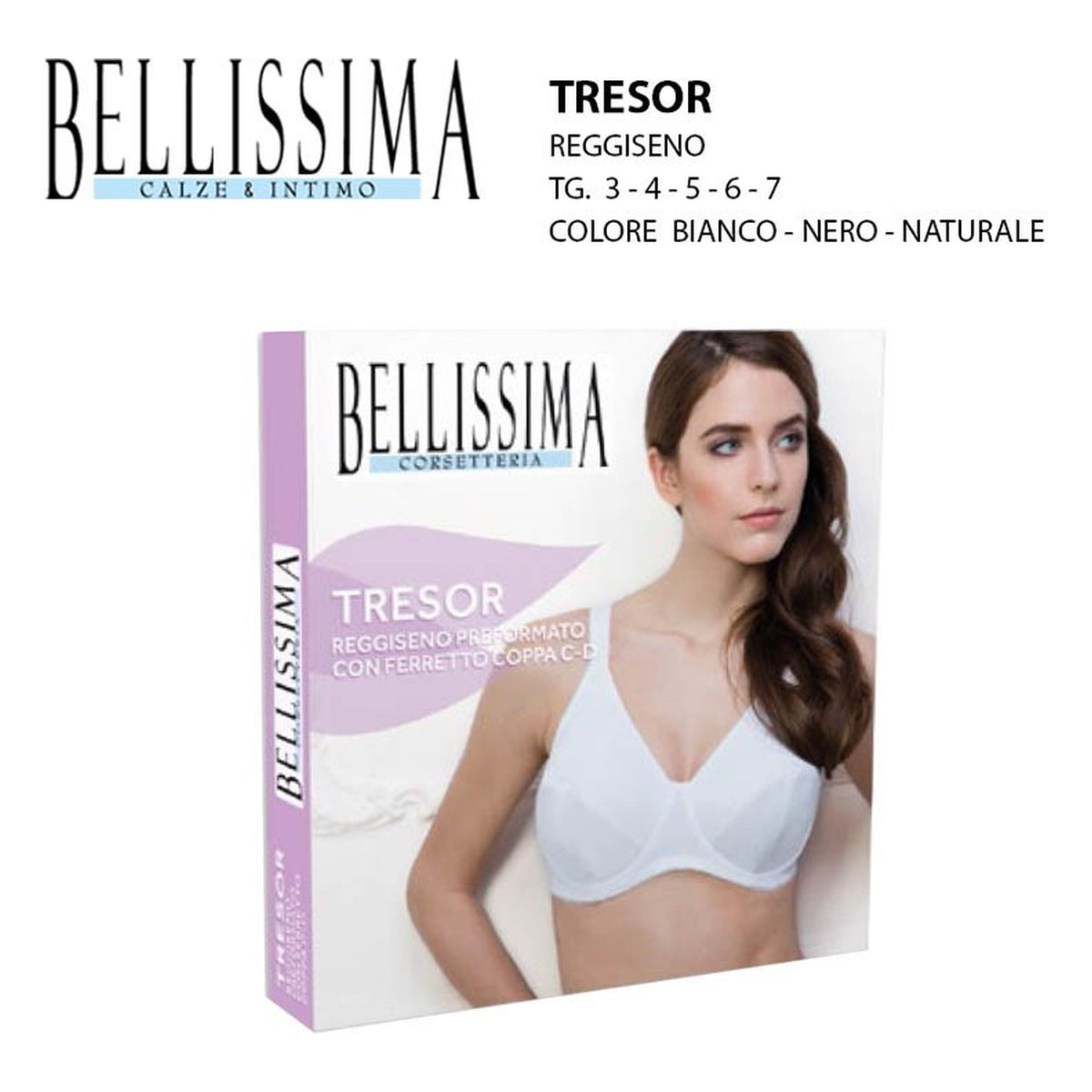 Reggiseno Bellissima art.Tresor coppa D all'Ingrosso