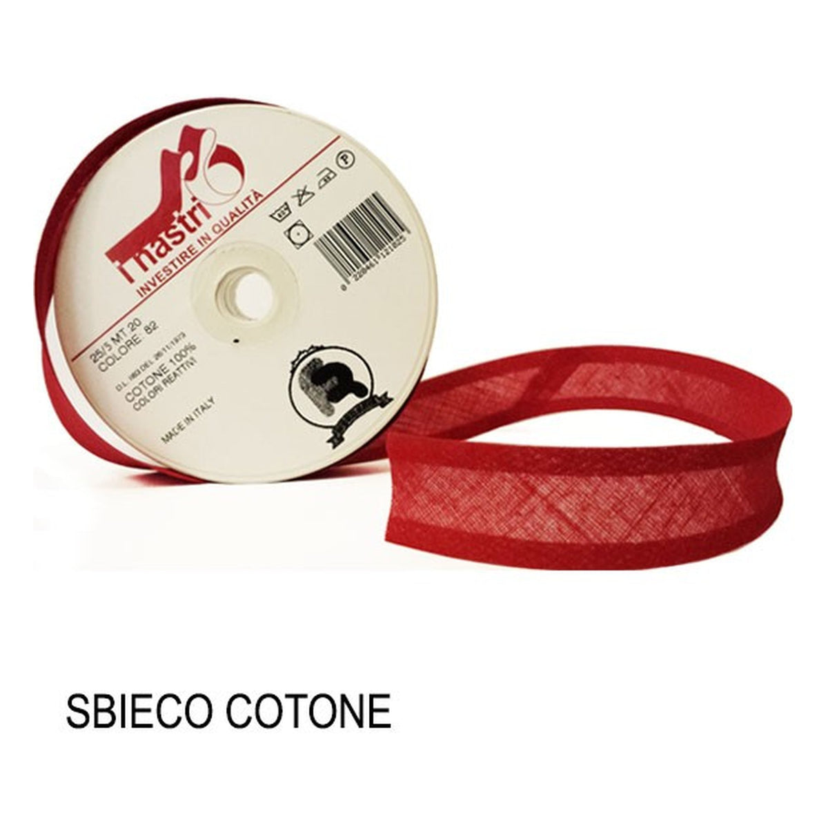 Sbieco Cotone 100% 25/4 pezze da metri 20 all'Ingrosso