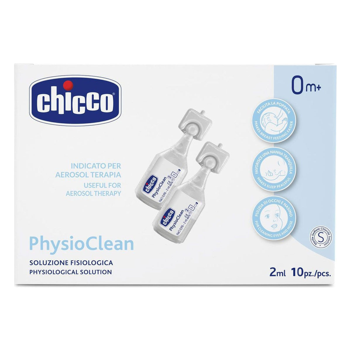 Soluzione fisiologica PhysioClean 2ml pezzi 10 all'Ingrosso