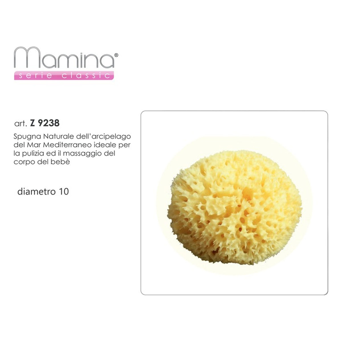 Spugna naturale Mamina art.z9238 all'Ingrosso