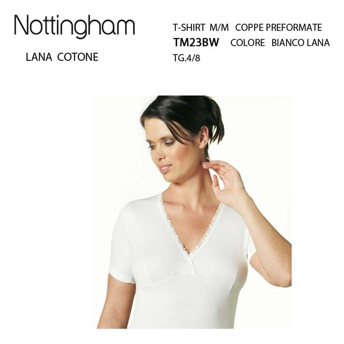 T-shirt M/M Nottingham art.TM23BW lana cotone all'Ingrosso