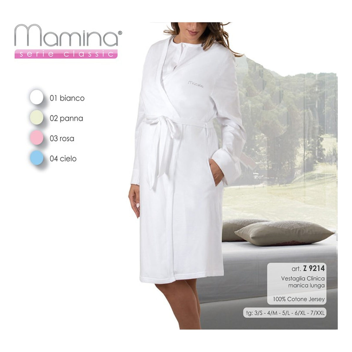 Vestaglia clinica Mamina art.z9214 all'Ingrosso